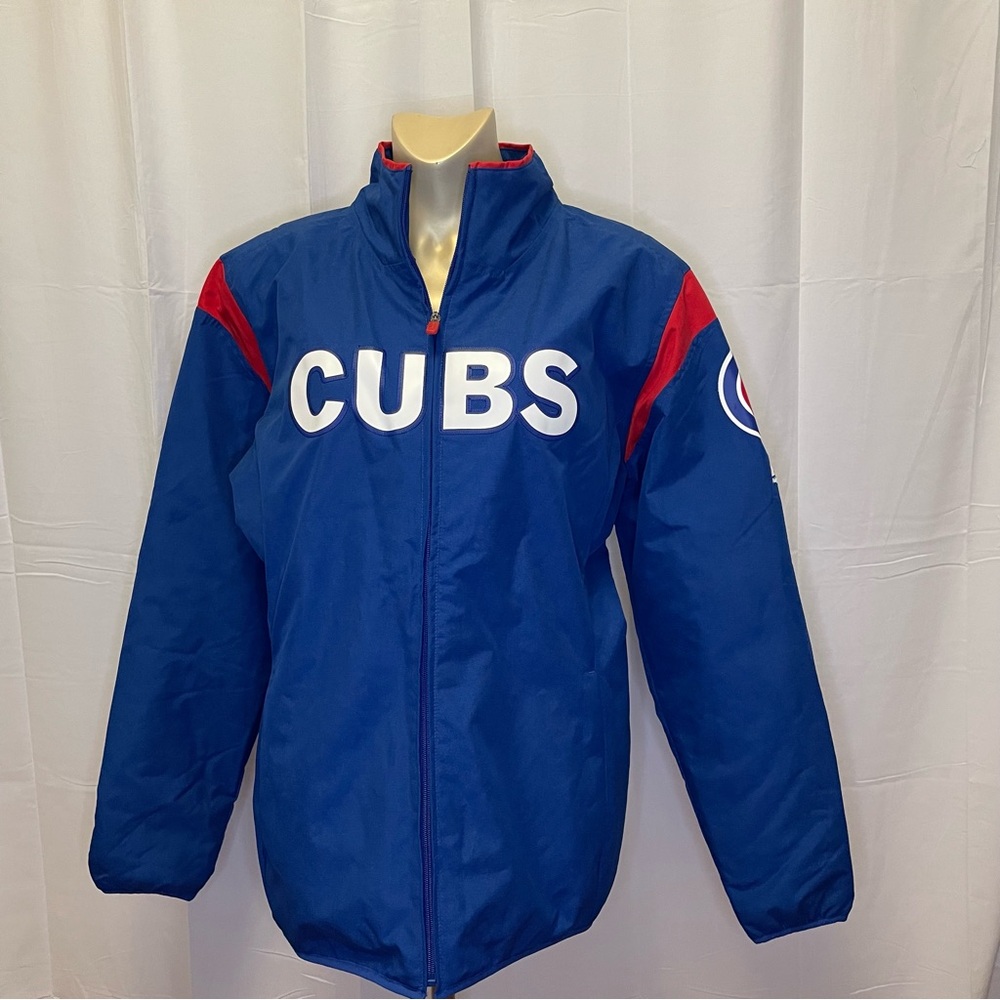 Majestic Blue and Red Cubs Puffer Jacket